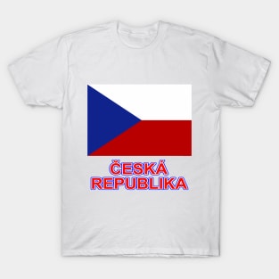 The Pride of the Czech Republic - Czech National Flag Design (Czech Text) T-Shirt